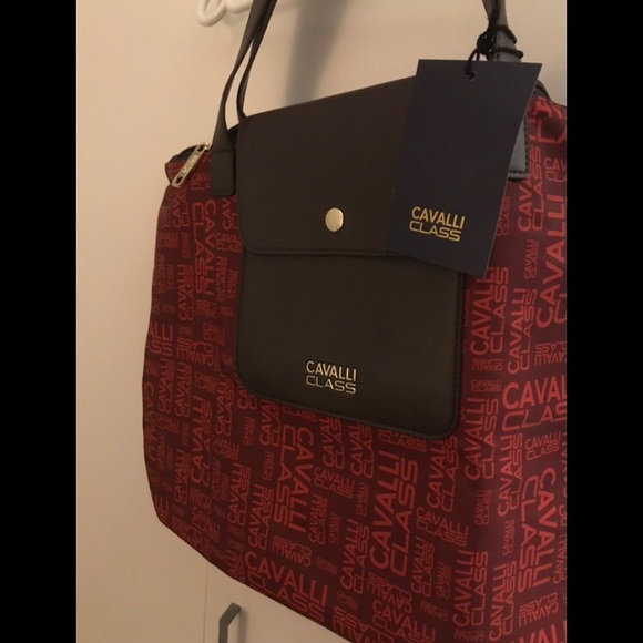 5/30% off - Just Cavalli Red Large Tote Bag | Good Condition - Picture 2 of 3